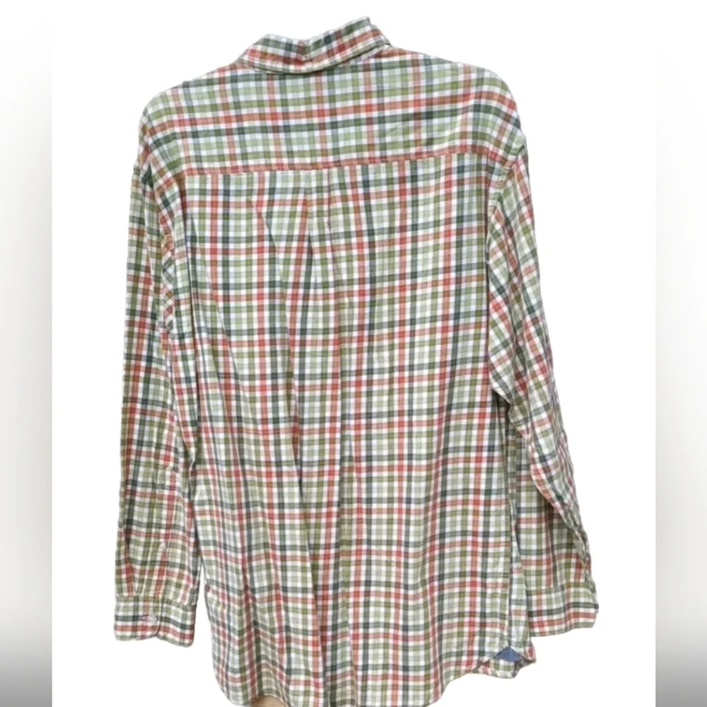 Bob Timberlake Men's All Cotton Oxford Classic Fit Plaid Long Sleeve Shirt Med